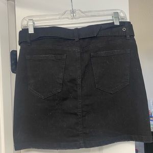 Black Denim Skirt